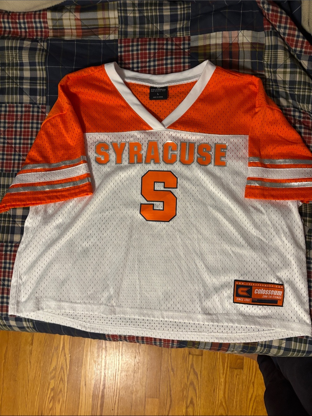 🏈🏈🏈 Syracuse Mesh Jersey in Orange and White